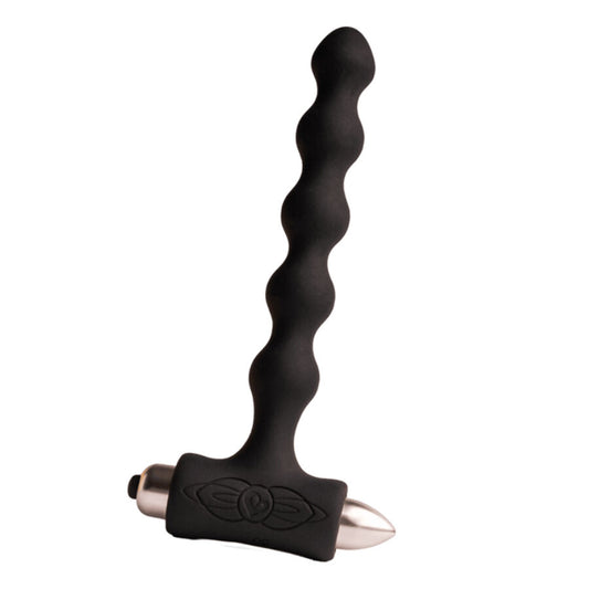 ROCKS-OFF - PETITE SENSATIONS PEARLS ANALPLUGG VIBRATOR SVART