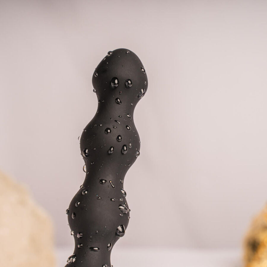 ROCKS-OFF - PETITE SENSATIONS PEARLS ANALPLUGG VIBRATOR SVART