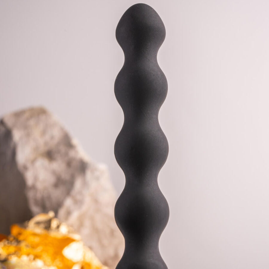ROCKS-OFF - PETITE SENSATIONS PEARLS ANALPLUGG VIBRATOR SVART