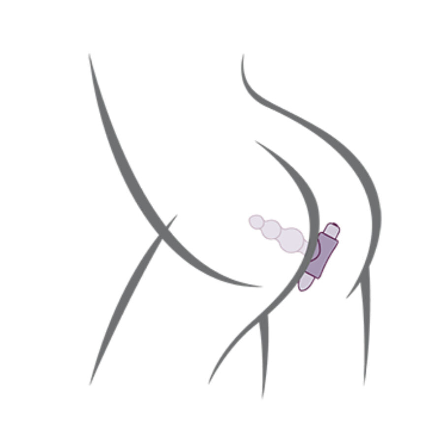 ROCKS-OFF - PETITE SENSATIONS BUBBLES ANALPLUGG VIBRATOR SVART