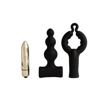 ROCKS-OFF - PETITE SENSATIONS BUBBLES ANALPLUGG VIBRATOR SVART