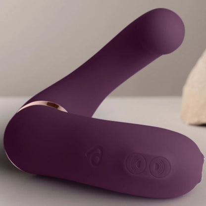 ROCKS-OFF - GEMINI DUBBEL VIBRATOR G-PUNKTS KLITORISSTIMULATOR LILA