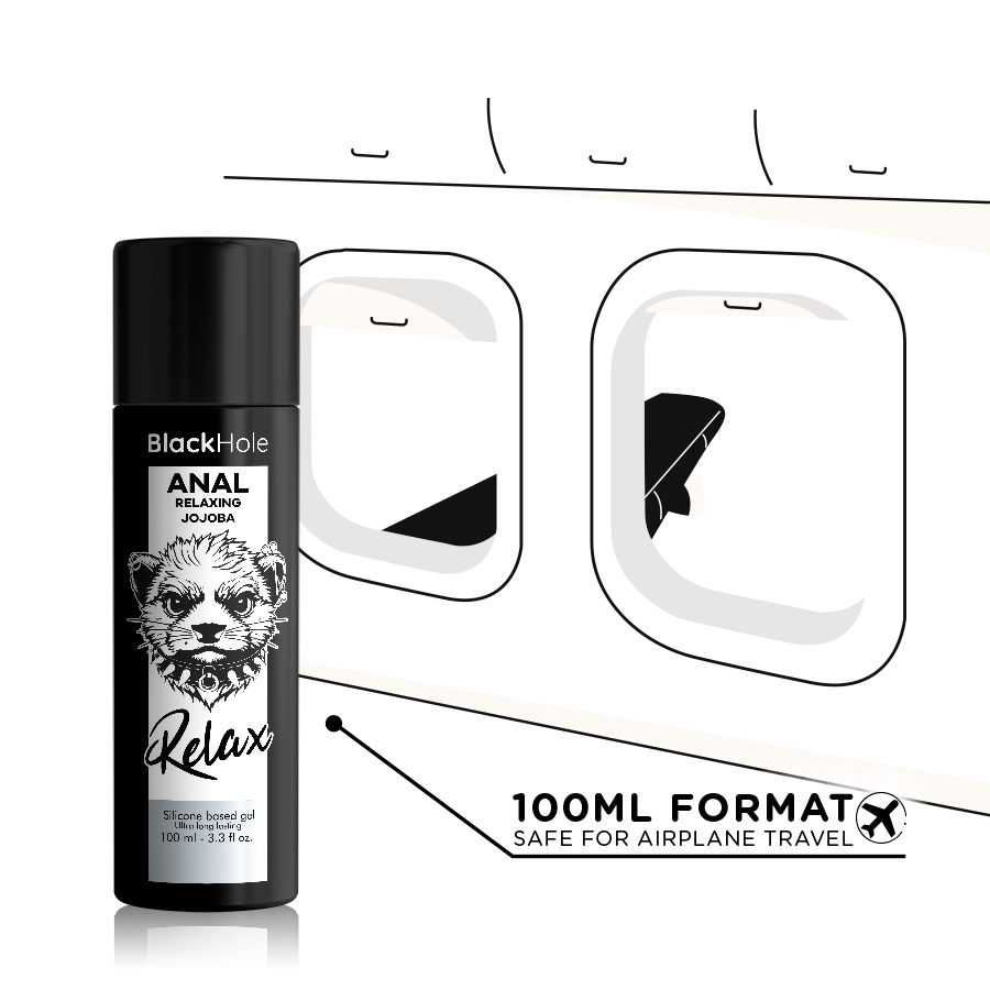 BLACK HOLE - ANAL AVSLAPPANDE JOJOBA RELAX SILIKONBAS 100 ML