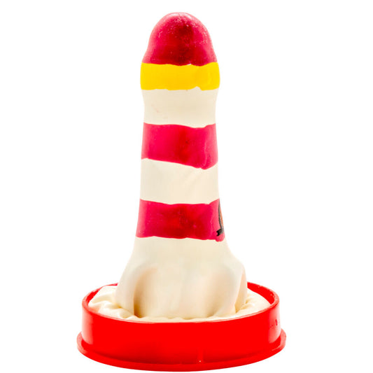 CONDOMERIE - HANDMÅLADE NYHETSKONDOMER FYRTORN