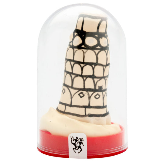 CONDOMERIE - HANDMÅLADE NYHETSKONDOMER LUTANDE TORNET I PISA