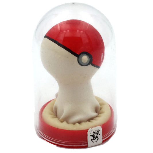 KONDOMERIE – HANDMÅLADE SKOJKONDOMER POKEBALL RÖD-VIT