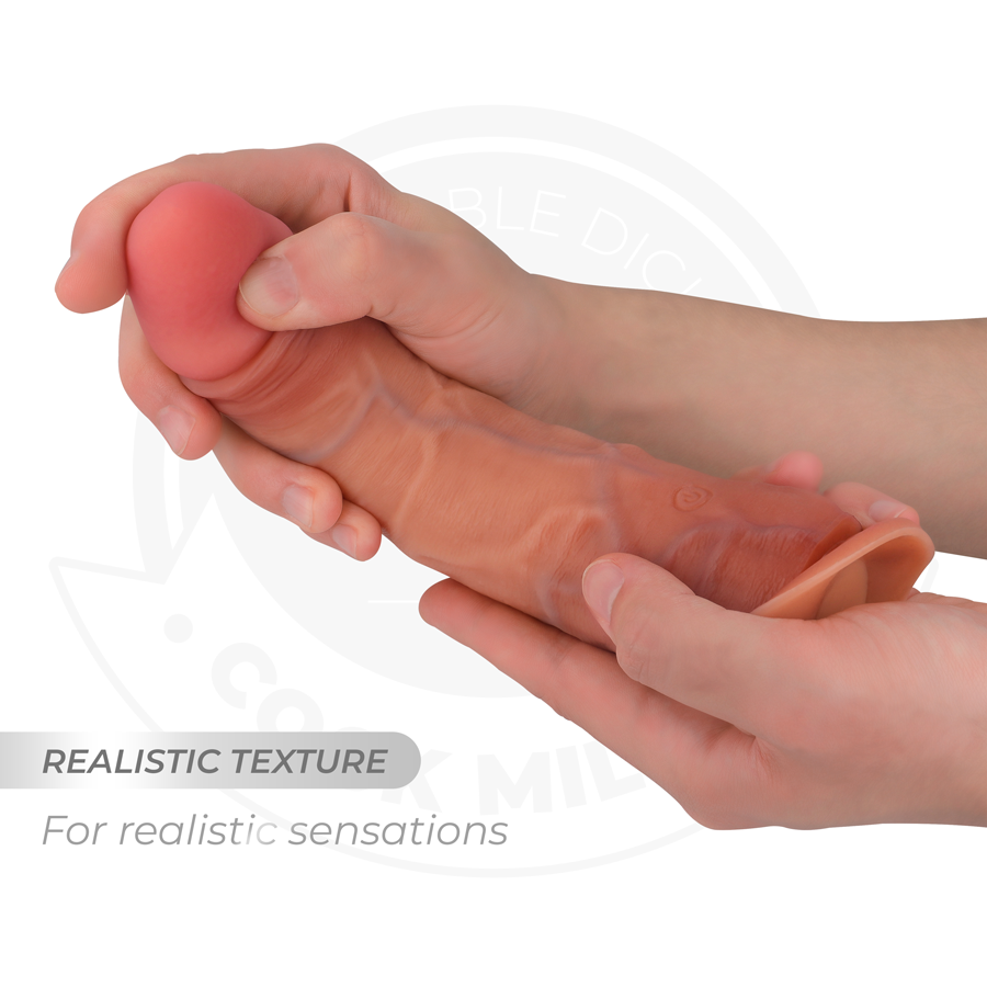 COCK MILLER - HYPERREALISTISK DILDO MED SUGKOPP OCH VIBRATIONSFUNKTION MED FJÄRRKONTROLL 20,5 CM
