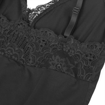 SUBBLIME - SVART BLOMMIG SPETS-TEDDY S/M