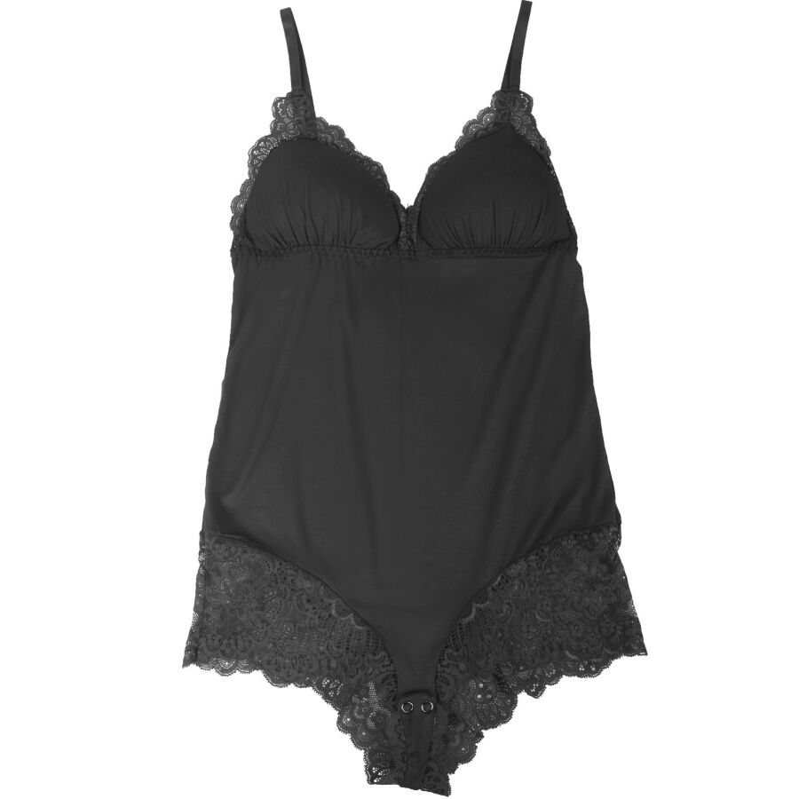 SUBBLIME - SVART BLOMMIG SPETS-TEDDY S/M
