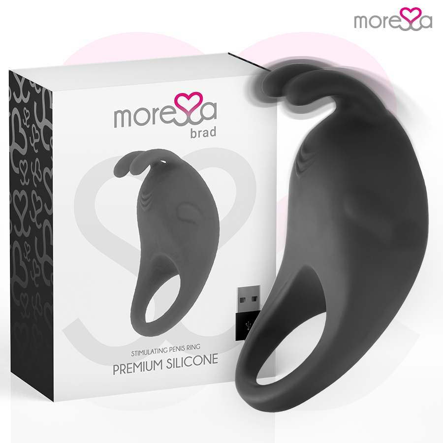 MORESSA - BRAD PREMIUM SILICONE RECHARGEABLE BLACK - Kink&Play
