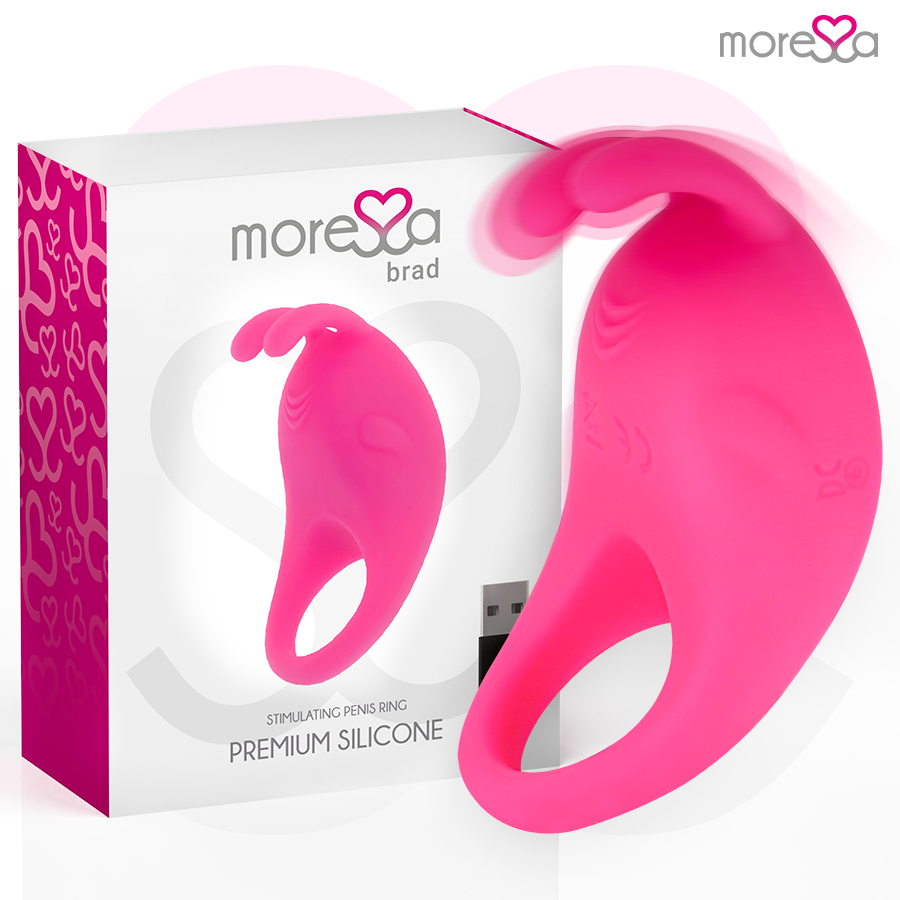 MORESSA - BRAD PREMIUM SILICONE RECHARGEABLE PINK - Kink&Play