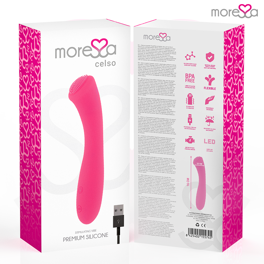 MORESSA - CELSO PREMIUM SILICONE RECHARGEABLE - Kink&Play