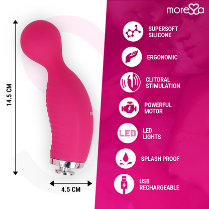 MORESSA - KIRK DUO STIMULATING WAVES + RECHARGEABLE PREMIUM SILICONE MULTI-FUNCTION MASSAGER - Kink&Play