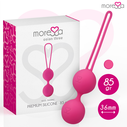 MORESSA - OSIAN THREE PREMIUM SILICONE PINK - Kink&Play