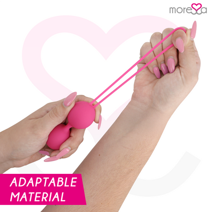 MORESSA - OSIAN THREE PREMIUM SILICONE PINK - Kink&Play