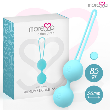 MORESSA - OSIAN THREE PREMIUM TURQUOISE SILICONE - Kink&Play