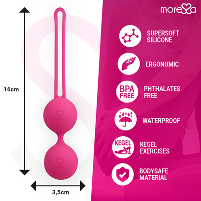 MORESSA - OSIAN TWO PREMIUM SILICONE PINK - Kink&Play