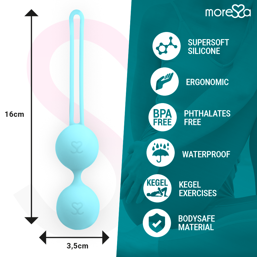 MORESSA - OSIAN TWO PREMIUM TURQUOISE SILICONE - Kink&Play