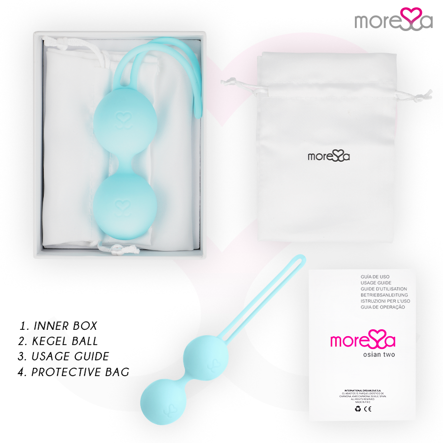 MORESSA - OSIAN TWO PREMIUM TURQUOISE SILICONE - Kink&Play
