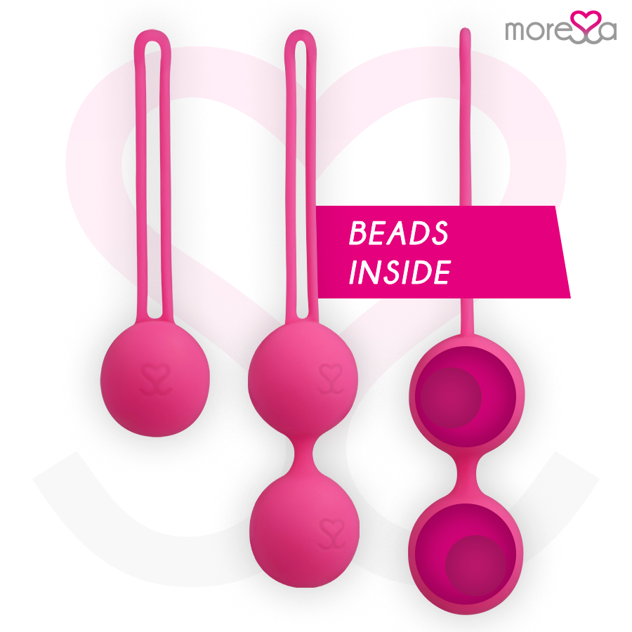 MORESSA - OSIAN SET PREMIUM SILICONE PINK (Osian One - 51 g | Osian Two - 101 g | Osian Three 85 g) - Kink&Play