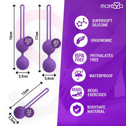 MORESSA - OSIAN SET PREMIUM LILAC SILICONE - Kink&Play