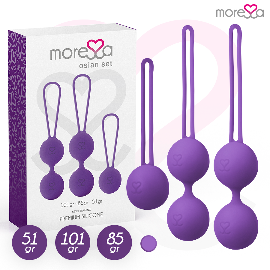 MORESSA - OSIAN SET PREMIUM LILAC SILICONE - Kink&Play