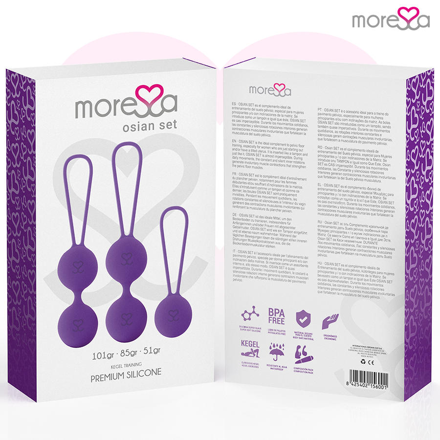 MORESSA - OSIAN SET PREMIUM LILAC SILICONE - Kink&Play