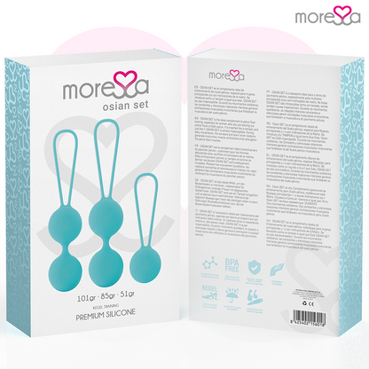 MORESSA - OSIAN SET PREMIUM TURQUOISE SILICONE - Kink&Play