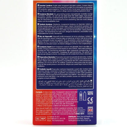 SKINS - BLANDADE PREMIUMKONDOMER PAKET 16