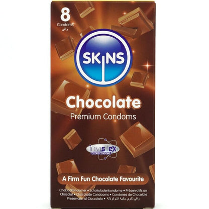SKINS - CHOKLADKONDOMER PREMIUM 8-PACK