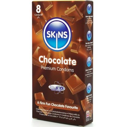 SKINS - CHOKLADKONDOMER PREMIUM 8-PACK