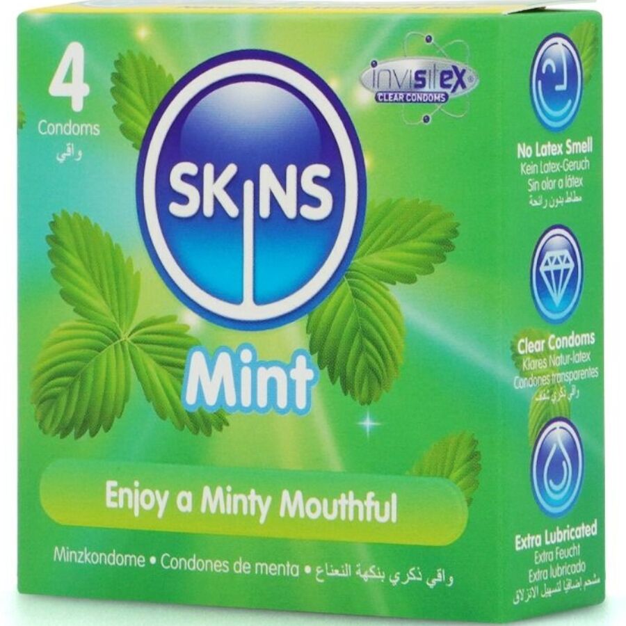 SKINS - MINT PREMIUM KONDOMER FÖRPACKNING 4