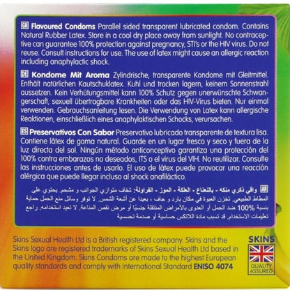 SKINS - MULTI FLAVORS PREMIUM KONDOMFÖRPACKNING 4