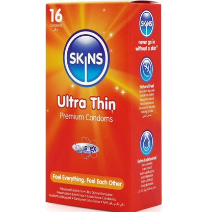 SKINS – ULTRA TUNNA PREMIUMKONDOMER FÖRPACKNING 16