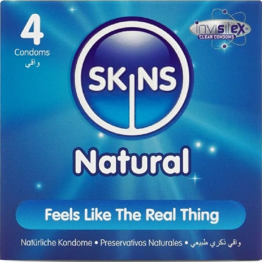 SKINS - NATURLIGA PREMIUMKONDOMER FÖRP. 4