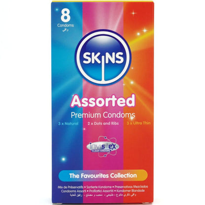 SKINS - BLANDADE PREMIUMKONDOMER FÖRPACKNING 8