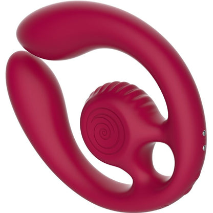 SNAIL VIBE – GIZI DUO PARSTIMULATOR FJÄRRKONTROLL VINRÖD