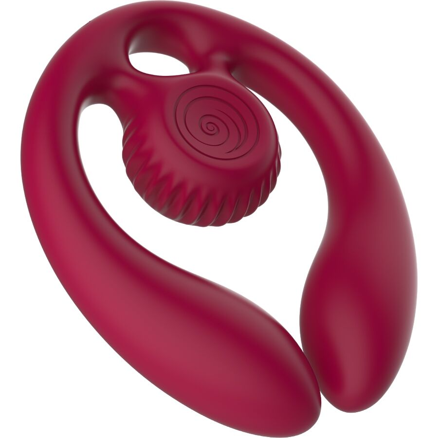 SNAIL VIBE – GIZI DUO PARSTIMULATOR FJÄRRKONTROLL VINRÖD