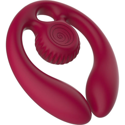 SNAIL VIBE – GIZI DUO PARSTIMULATOR FJÄRRKONTROLL VINRÖD