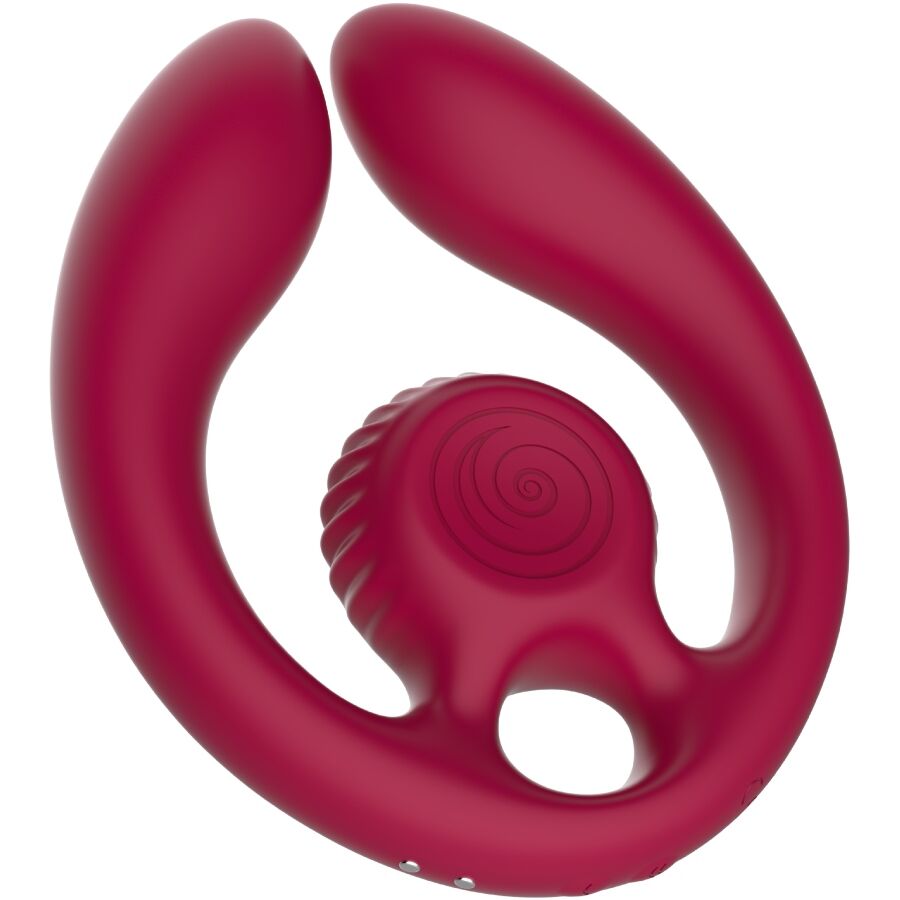SNAIL VIBE – GIZI DUO PARSTIMULATOR FJÄRRKONTROLL VINRÖD