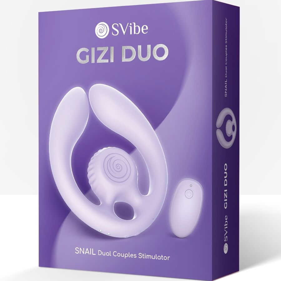 SNAIL VIBE - GIZI DUO PARSTIMULATOR FJÄRRKONTROLL LILA
