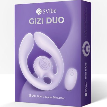 SNAIL VIBE - GIZI DUO PARSTIMULATOR FJÄRRKONTROLL LILA