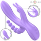 INTENSE - MIKO TRIPLE VIBRATOR RABBIT & STIMULATOR & ANAL 7 VIBRATIONS LILA