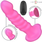 INTENSIV - CINDY VIBRATOR STORLEK L SPIRALDESIGN 10 VIBRATIONER ROSA FJÄRRKONTROLL