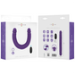 INTENSE - GUNTER DILDO DOUBLE VIBRATOR 40 CM PURPLE REMOTE CONTROL