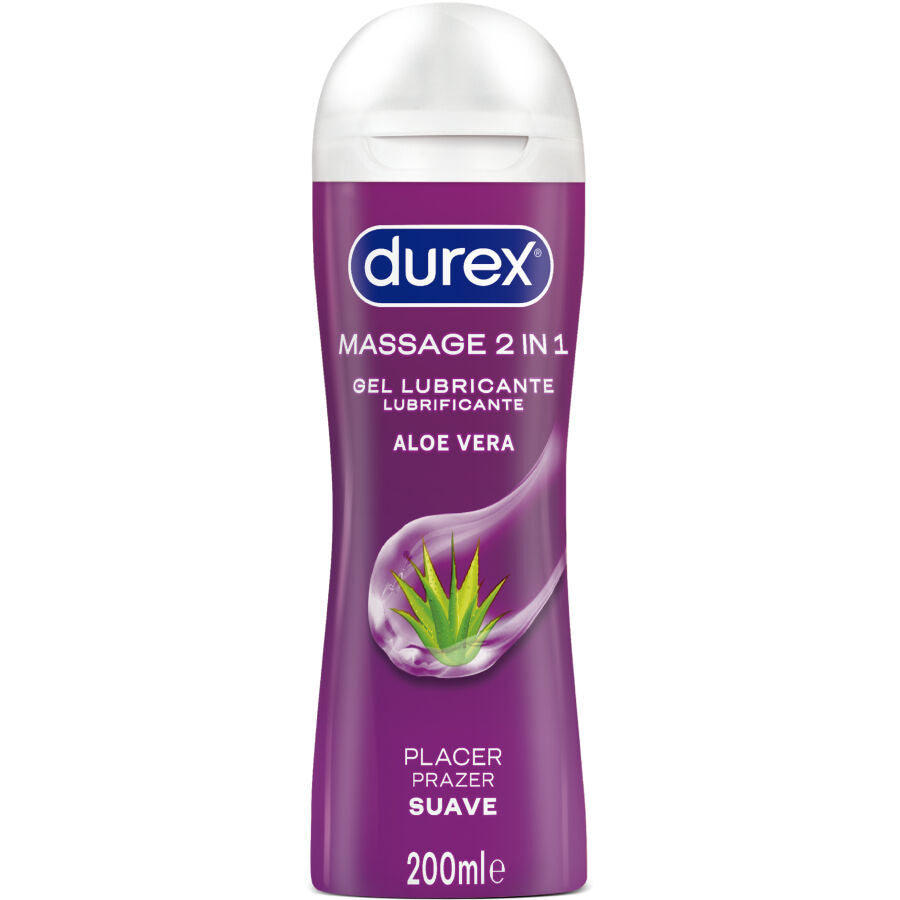 DUREX - SOFT ALOE VERA MASSAGE LUBRICANT GEL 200 ML - Kink&Play