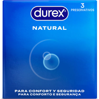 DUREX - NATURAL CONDOMS 3 UNITS - Kink&Play