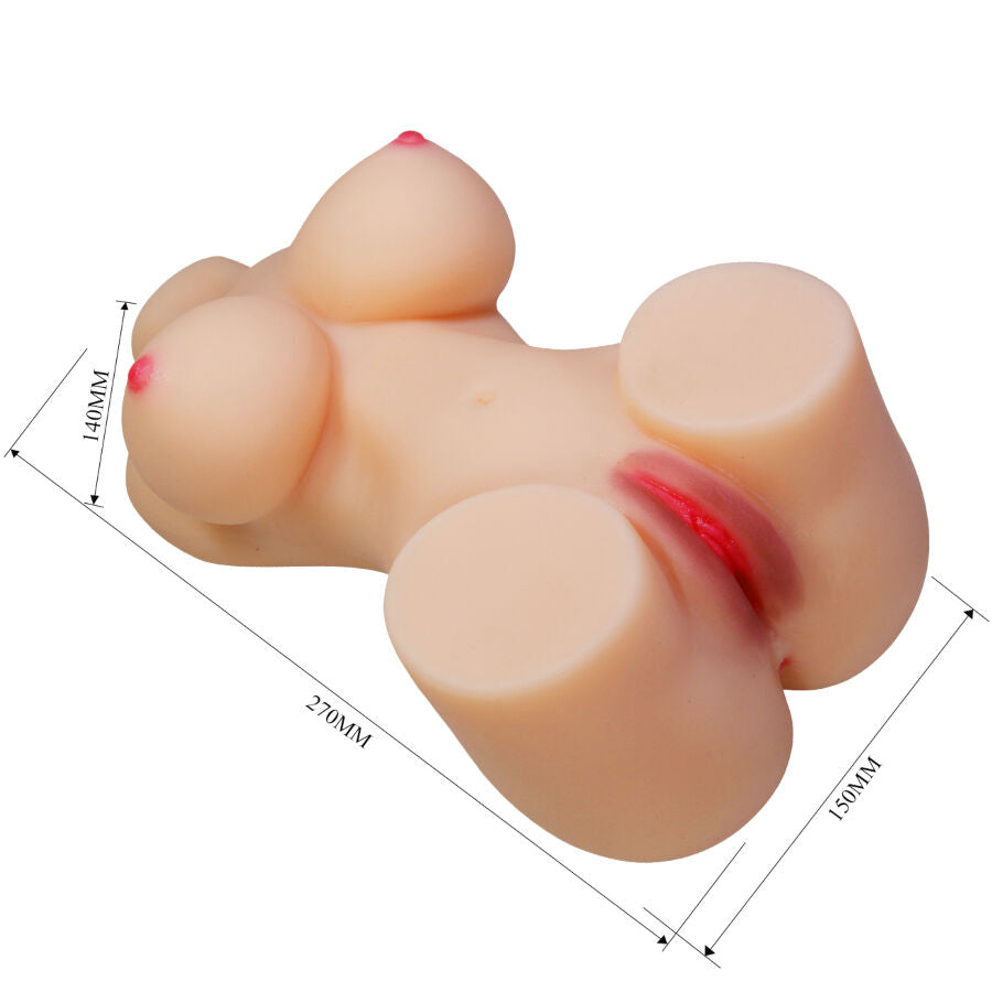 CRAZY BULL - HETTY REALISTISK KVINNLIG TORSO SLIDA OCH ANAL 1.9 KG