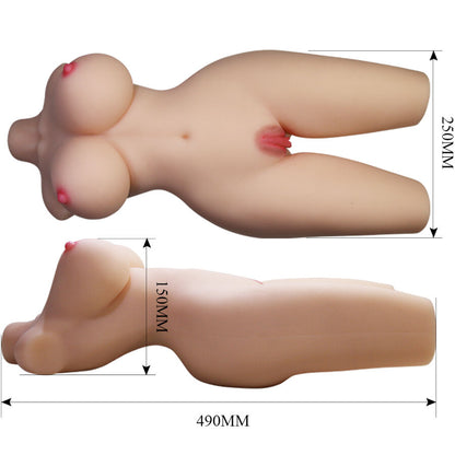 CRAZY BULL - TIFFANY REALISTISK KVINNLIG TORSO VAGINA OCH ANAL 5,5 KG