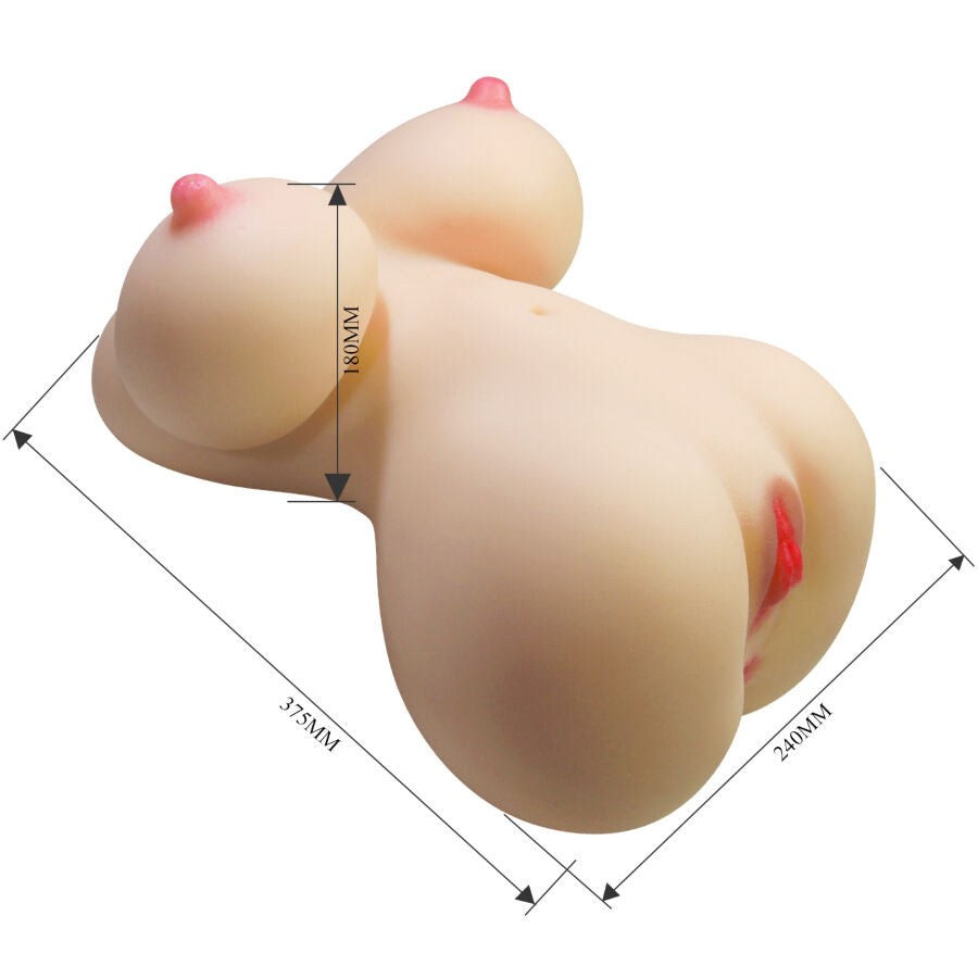 CRAZY BULL - FIONA REALISTISK KVINNLIG TORSO SLIDA OCH ANAL 7.1 KG